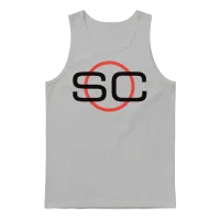 Espn Sportscenter Black Red Circle Logo V1 Unisex Tank Top - Ash – 1