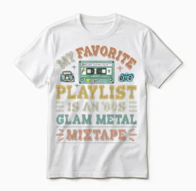 Old School Music Unisex T-Shirt - White