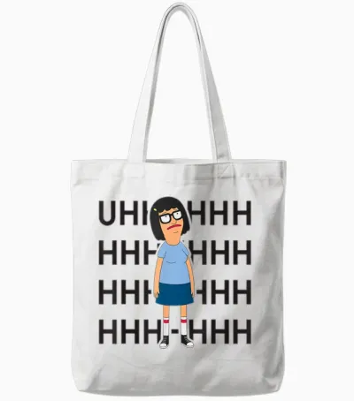 Bob's Burgers Tina Uhhhhhhhh Tote Bags - White