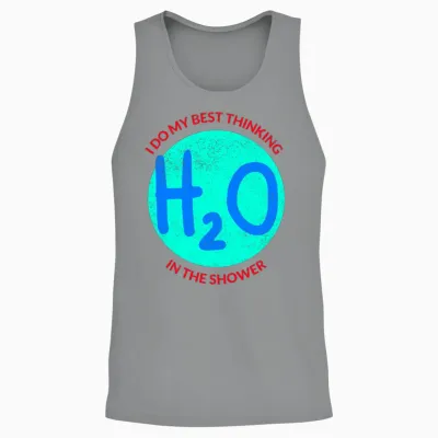 Thinking in the Shower Funny Unisex Tank Top - Sport Grey