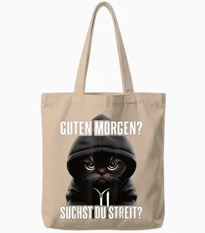 Katze Spruch Lustig Geschenk I Guten Morgen Tote Bags - Natural