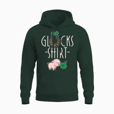 Glücksshirt - Glücksbringer Prüfung Abitur Abi Schule Glück Unisex Hoodie - Forest