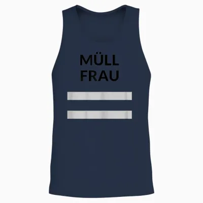 Rubbish Woman Costume Rubbish Driver Rubbish Collection Rubbish Man Women's Children's T-Shirt, Orange Unisex Tank Top - Navy