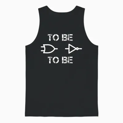 Logic Circuit Electrical Engineering Unisex Tank Top - Black