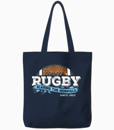 Rugby Sport Tote Bags - Navy