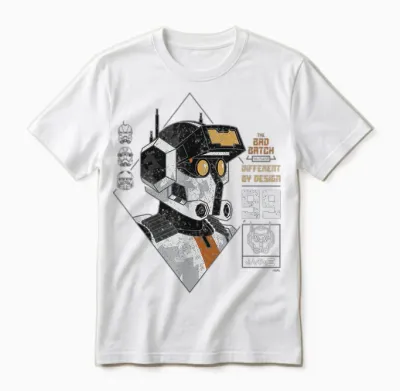 Star Wars the Bad Batch Tech Different by Design Unisex T-Shirt - White