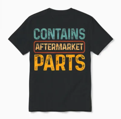 Bionic Aftermarket Parts Design - Knee and Hip Replacement T-Shirt Small Unisex T-Shirt - Black