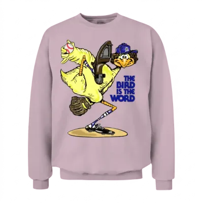 The Bird Is the Word Unisex Sweatshirt - Light Pink