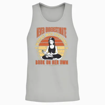 Published Author Woman Who Published a Book Unisex Tank Top - Ash