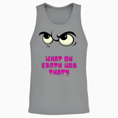 Funny Eyes Unisex Tank Top - Sport Grey