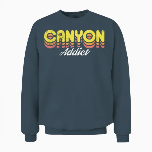 Retro Canyon Addict Unisex Sweatshirt - Dark Heather
