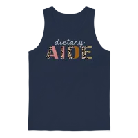 Dietary Aide Leopard Print Funny Gift Unisex Tank Top - Navy – 1