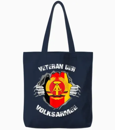 Nva Veteran Der Ddr Stolz Der Republik Nationale Volksarmee Tote Bags - Navy