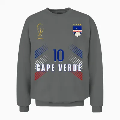 Retro Cape Verde Flag Cape Verdean Pride Lovers Unisex Sweatshirt - Graphite Heather