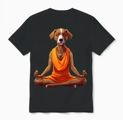 Dog Yoga / Yogi Dog Unisex T-Shirt - Black