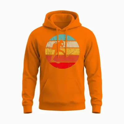 Dive Retro Unisex Hoodie - Safety Orange