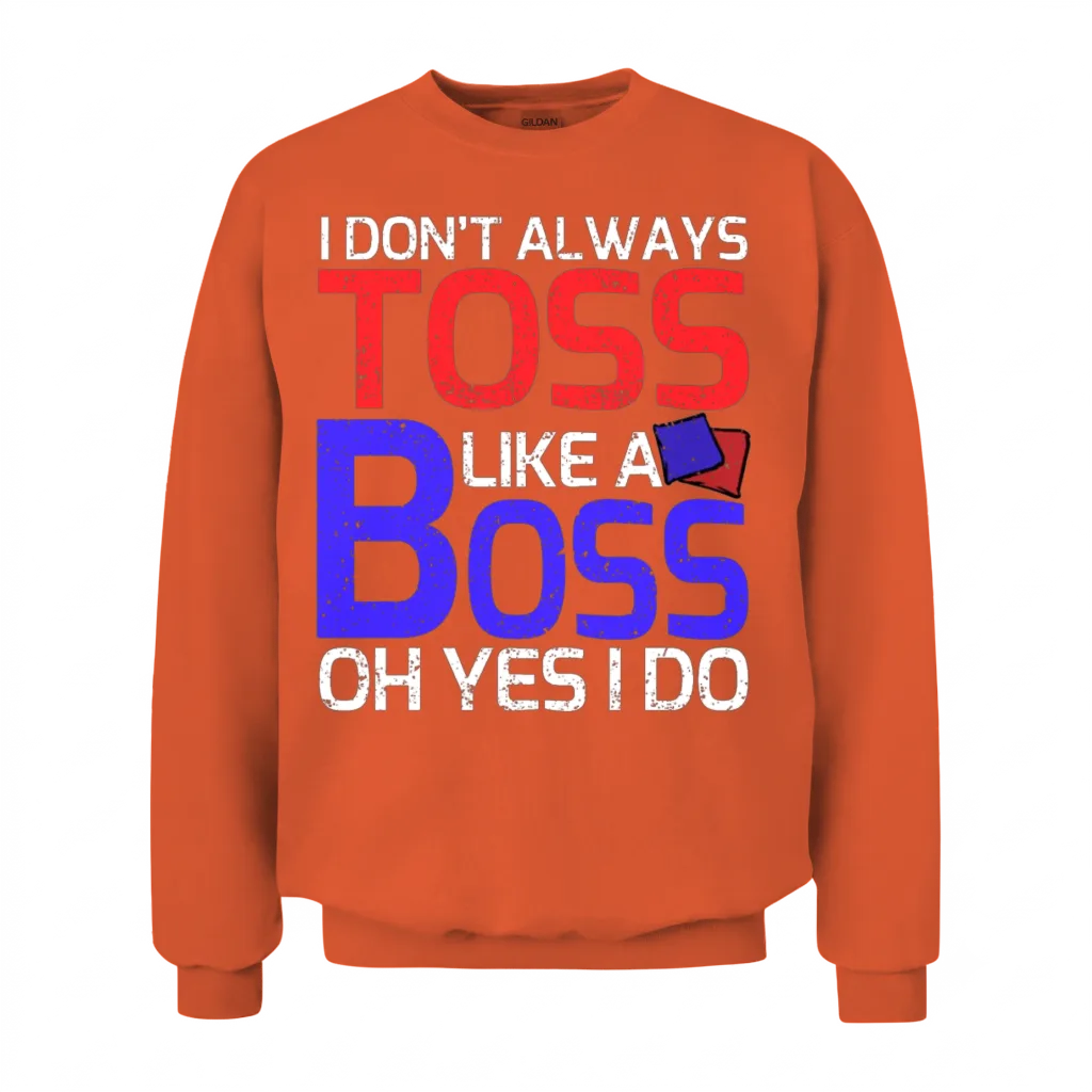Funny Cornhole Unisex Sweatshirt - Orange