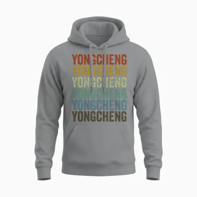 Yongcheng China Retro Vintage Unisex Hoodie - Sport Grey
