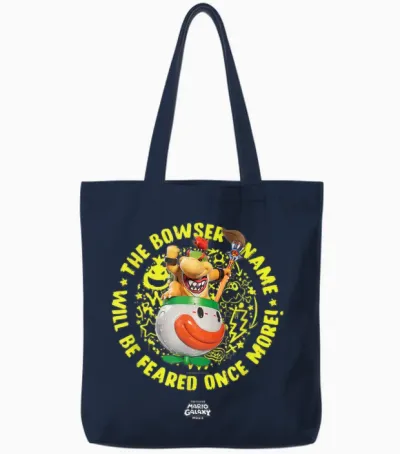 The Super Mario Galaxy Movie Bowser Jr. Feared Tote Bags - Navy