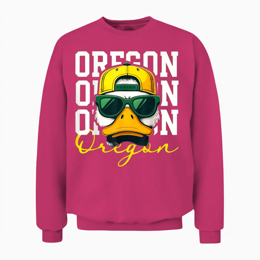 Retro Cool Oregon Classic Apparel for Men Women Kid Boy Girl Unisex Sweatshirt in Heliconia