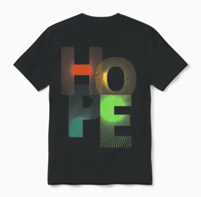 Colorful Hope Unisex T-Shirt - Black