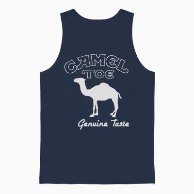 Camel Toe Cigarette Unisex Tank Top - Navy