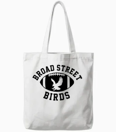Broad St Birds Tote Bags - White