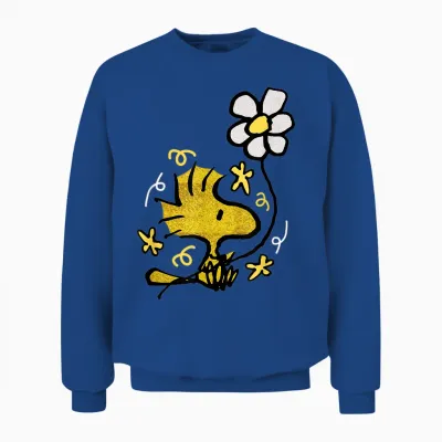 Peanuts - Woodstock Flower Unisex Sweatshirt - Royal