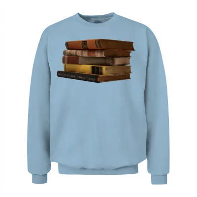 Books Reader Reading Buecher Lesen Lernen75 Unisex Sweatshirt - Light Blue