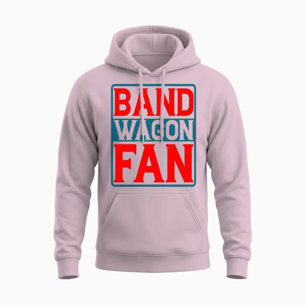 Bandwagon Fan 5 Unisex Hoodie in Light Pink