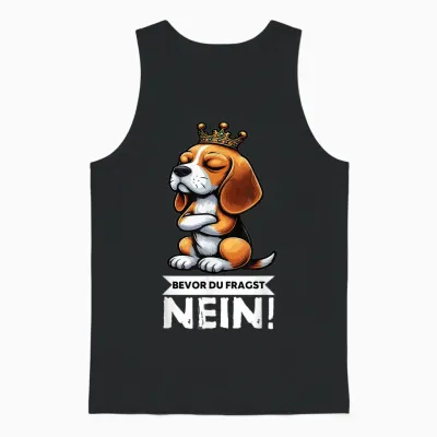 Bevor Du Fragst Nein Beagle Beagle Owner Beagle Lover Unisex Tank Top - Black