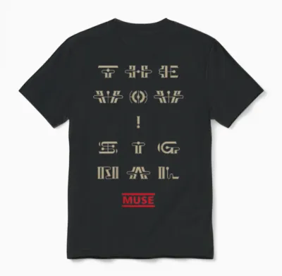 Official Muse the Wow! Signal Tracklist Unisex T-Shirt - Black