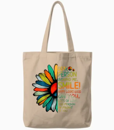 Liebe Person Hinter Mir Weiter Zurück Zu Der Person Hinter Mir Tote Bags - Natural