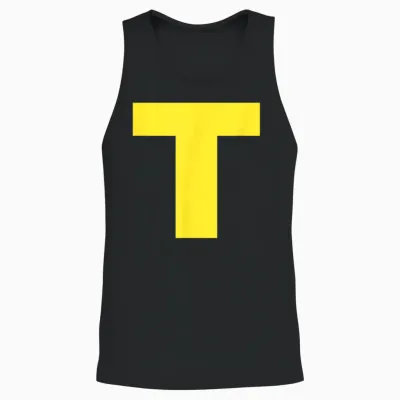 Lettre T Costume Drôle De Tamia Pour Carnaval Unisex Tank Top - Black