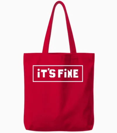It's Fine Tote Bags - Red