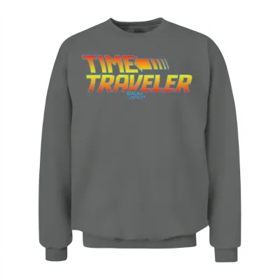 Back to the Future Time Traveler Unisex Sweatshirt - Graphite Heather