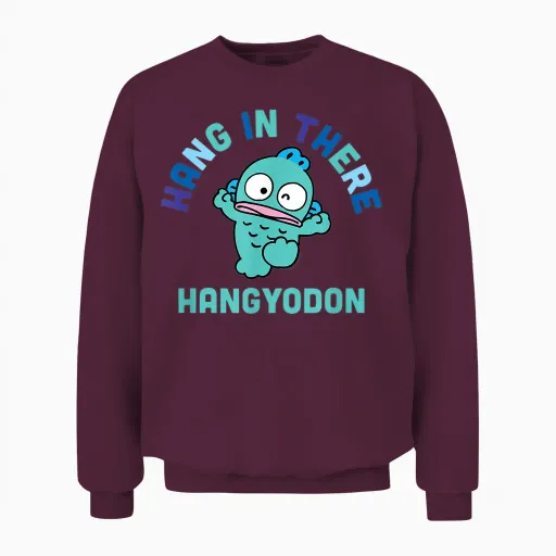 Hangyodon Hang in There Unisex Sweatshirt - Maroon