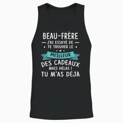 Funny Funny Christmas T-Shirt Gift Idea for the Law Brother, Black, S Unisex Tank Top - Black