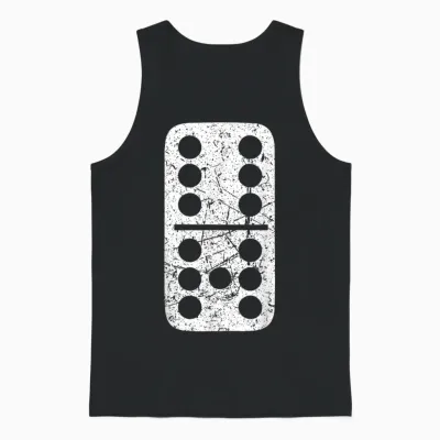 6-7 Meme Domino Cool Six-Seven Funny 67 Gen Z Alpha Unisex Tank Top - Black