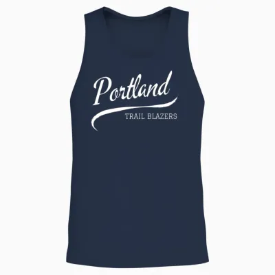 Blazers Retro Unisex Tank Top - Navy
