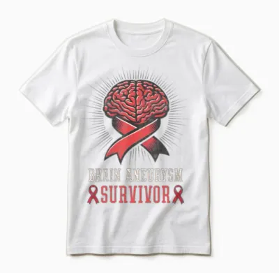 Brain Aneurysm Survivor Brain Aneurysm Survivor Unisex T-Shirt - White