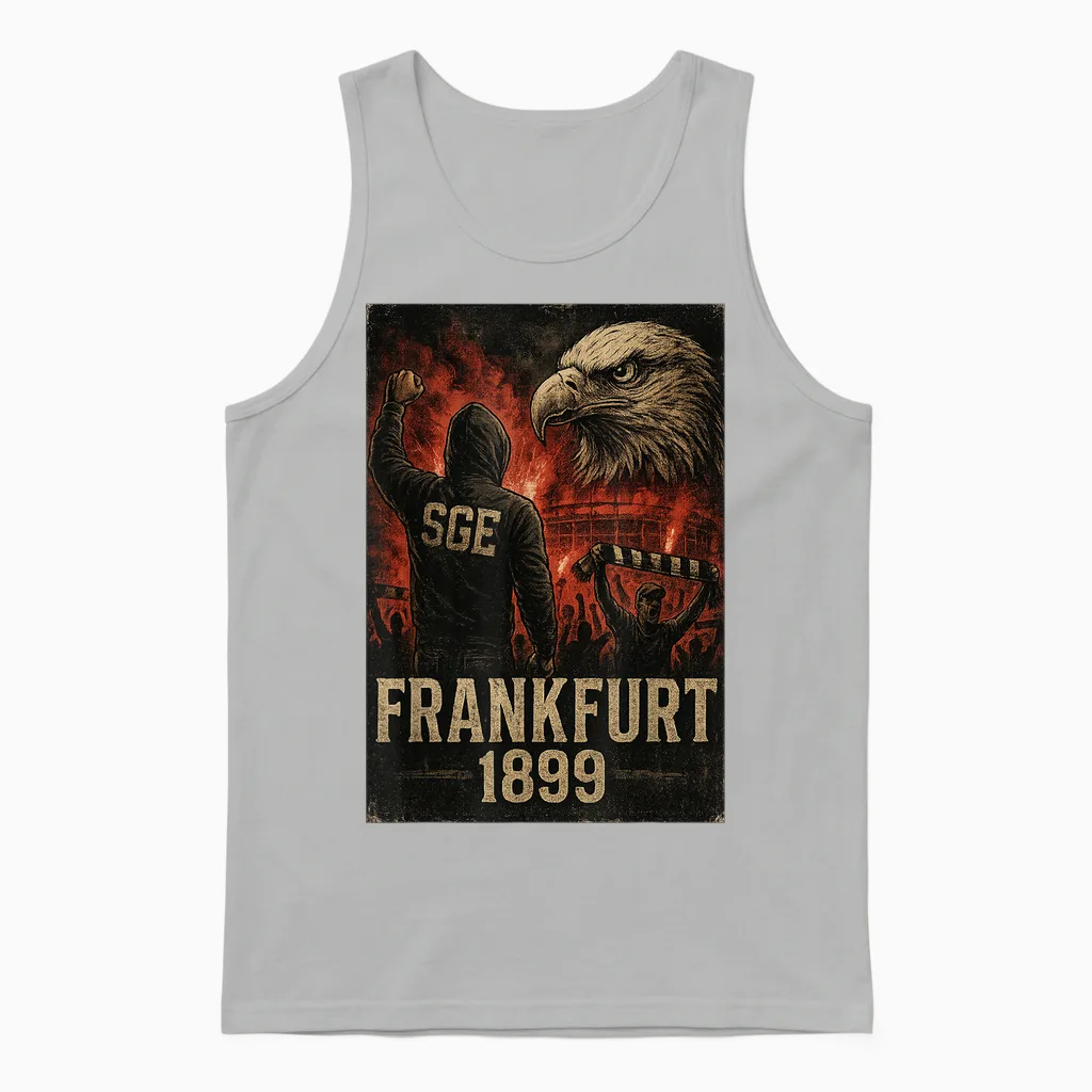 Frankfurt T-Shirt for Frankfurt Boys & Patriots Ffm Unisex Tank Top in Ash