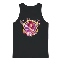 Mia & Me Flowers and Mia the Elf Unisex Tank Top - Black – 1