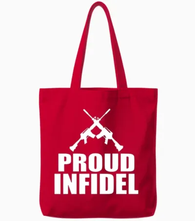 Anti Isis Anti Terrorism Tote Bags - Red