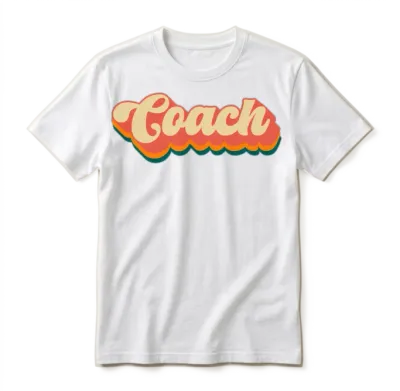 Retro Coach Unisex T-Shirt - White