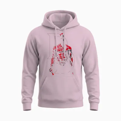 Marvel Comics Retro Daredevil in Red Shadows Unisex Hoodie - Light Pink
