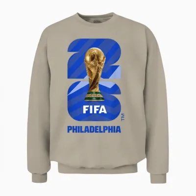 Fifa World Cup26 Philadelphia Trophy Color Unisex Sweatshirt - Sand