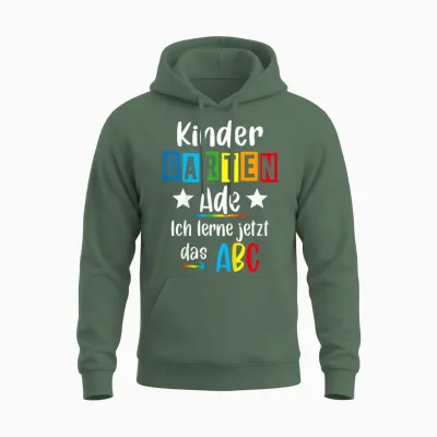 Kita Abgänger 2026 Kita Geschafft 2026 Kita Ade 2026 Unisex Hoodie - Military Green
