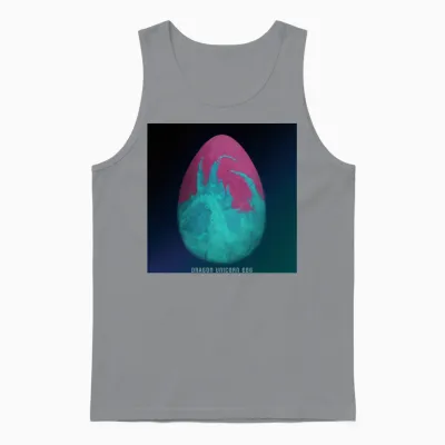 Dragon Unicorn Egg Album Cover Unisex Tank Top - Sport Grey