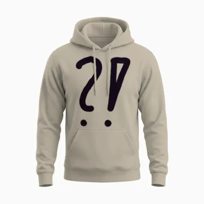 Question Mark Art Gift Unisex Hoodie - Sand